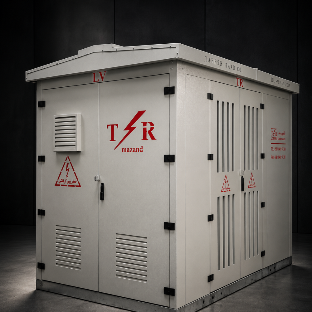 Prefabricated compact substation — illustrative render
