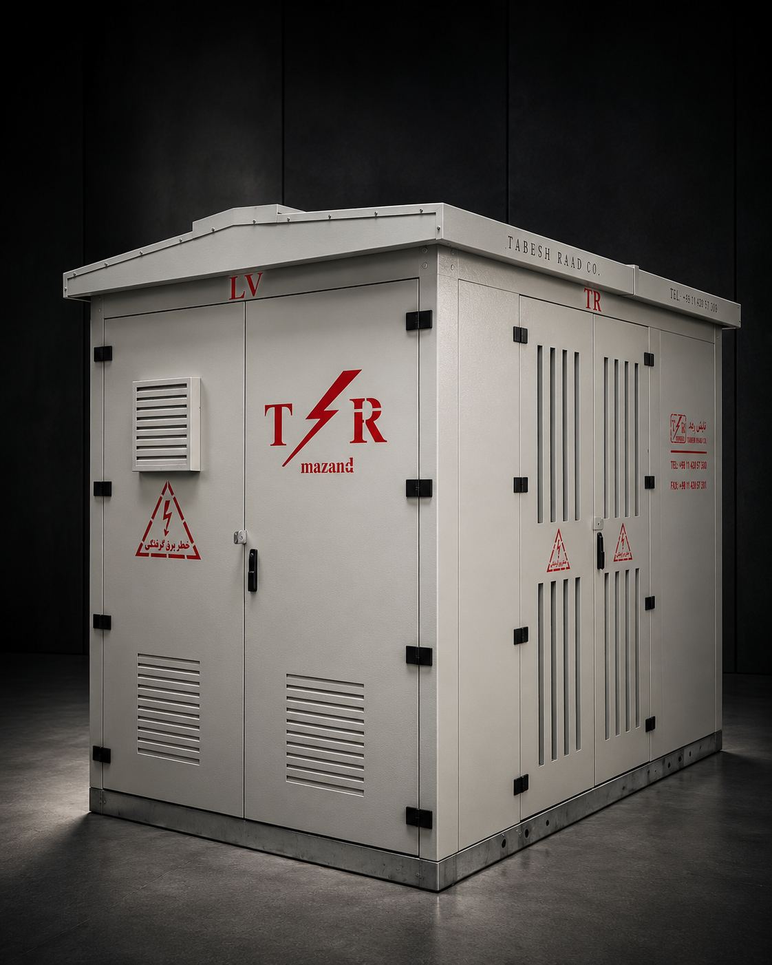 Prefabricated compact substation — illustrative render