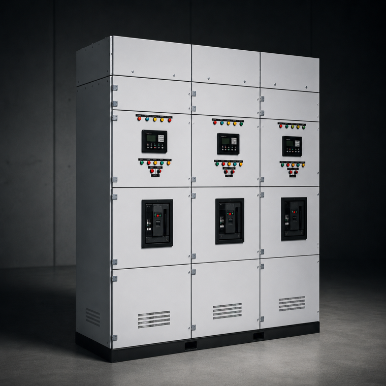 Low-voltage switchgear — illustrative render