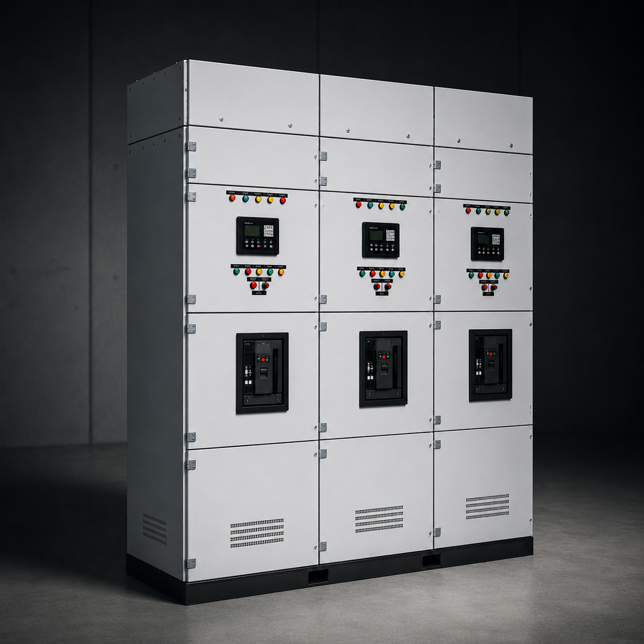 Low-voltage switchgear — illustrative render