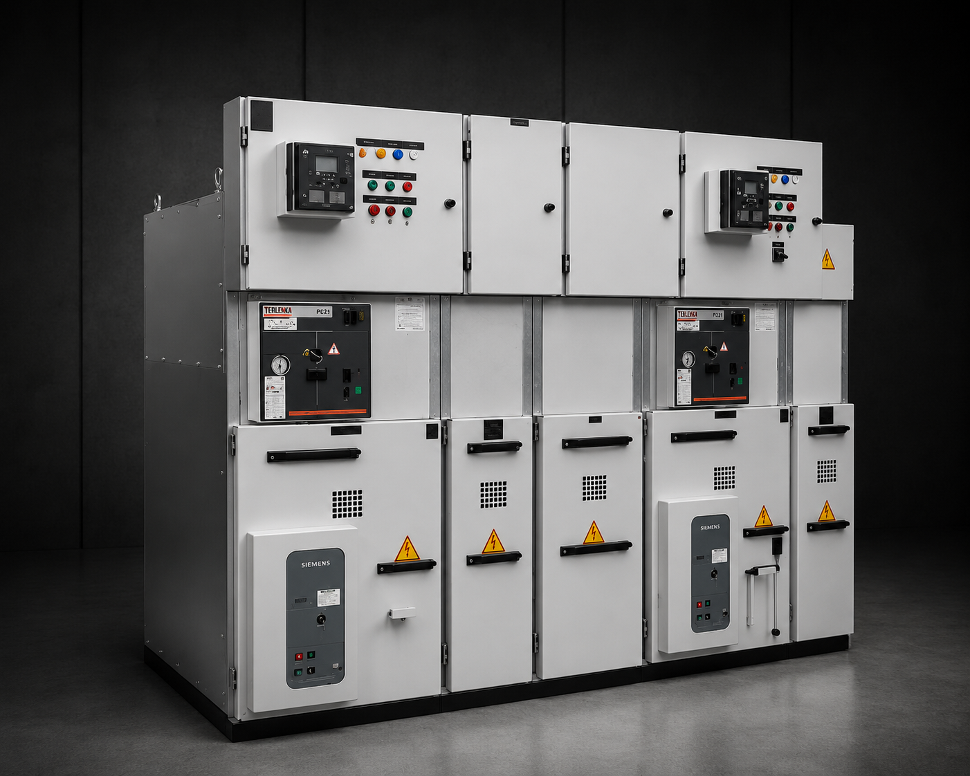 Medium-voltage switchgear — illustrative render